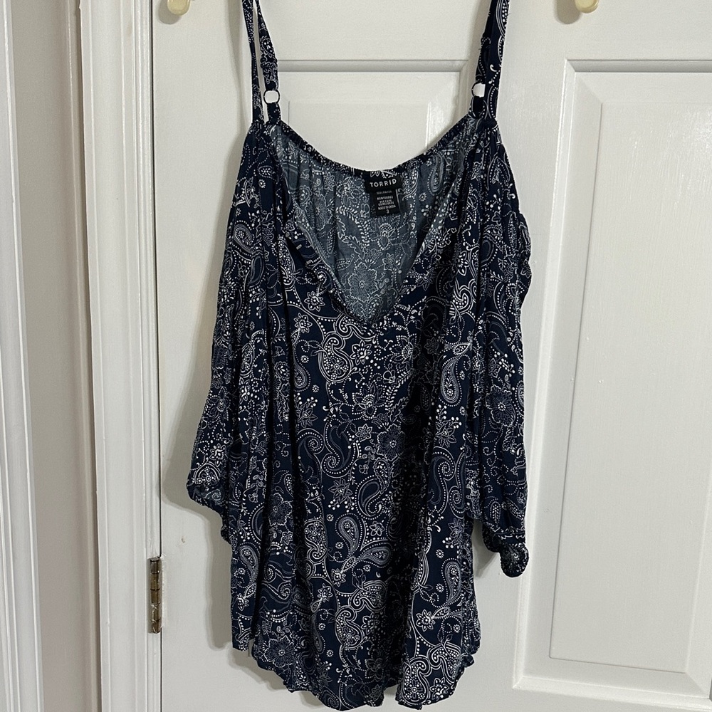 Torrid Dark Blue Paisley Camisole